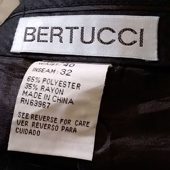 Bertucci Men's Pants Dress Size 40X32 - Picture 9 of 13